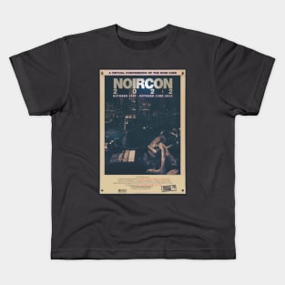 NoirCon 2022 Cinematic Poster Designed by Tia Ja’nae Kids T-Shirt